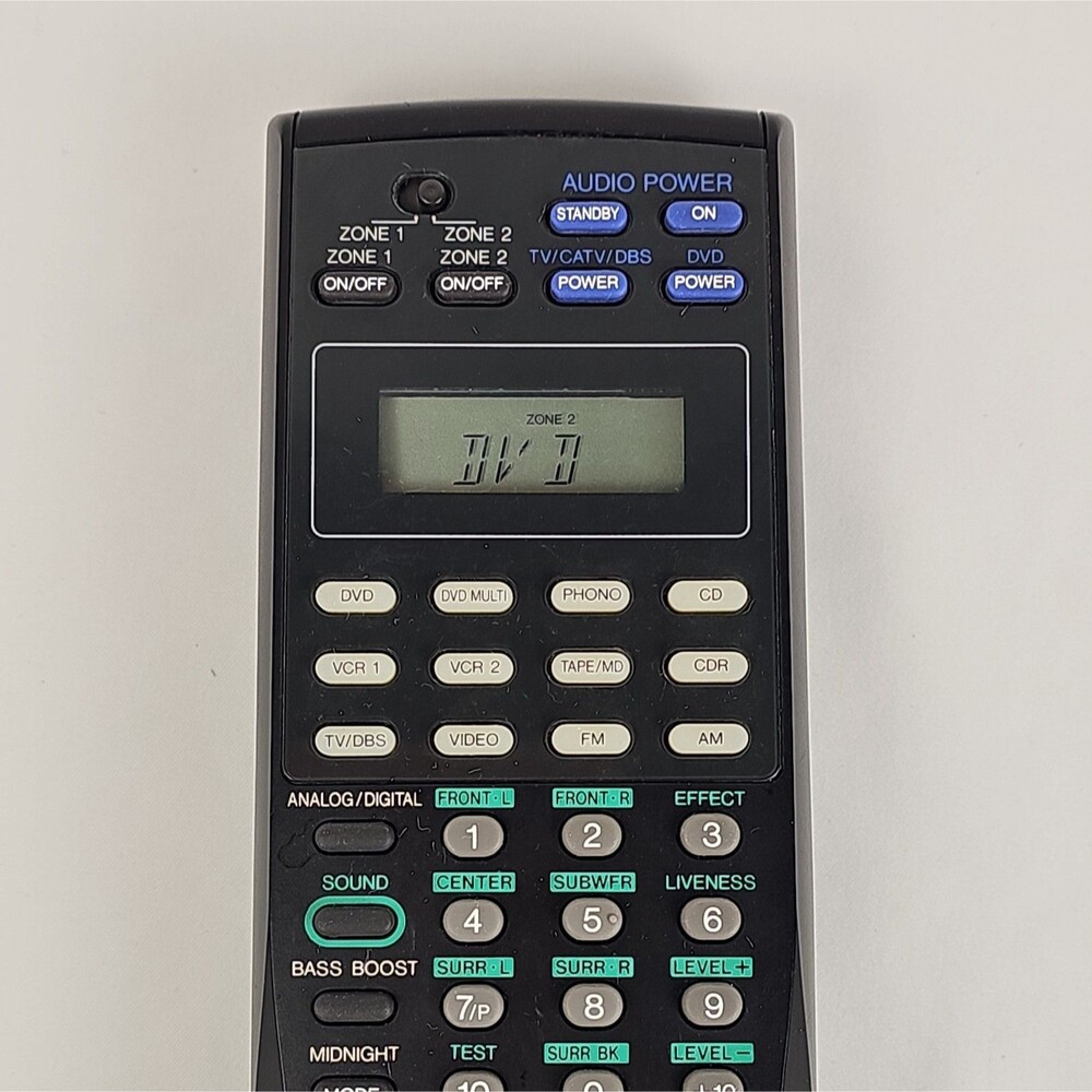 JVC RM-SRX8040J OEM A/V Receiver Remote Control RX-8040B Tested Working - Picture 6 of 9